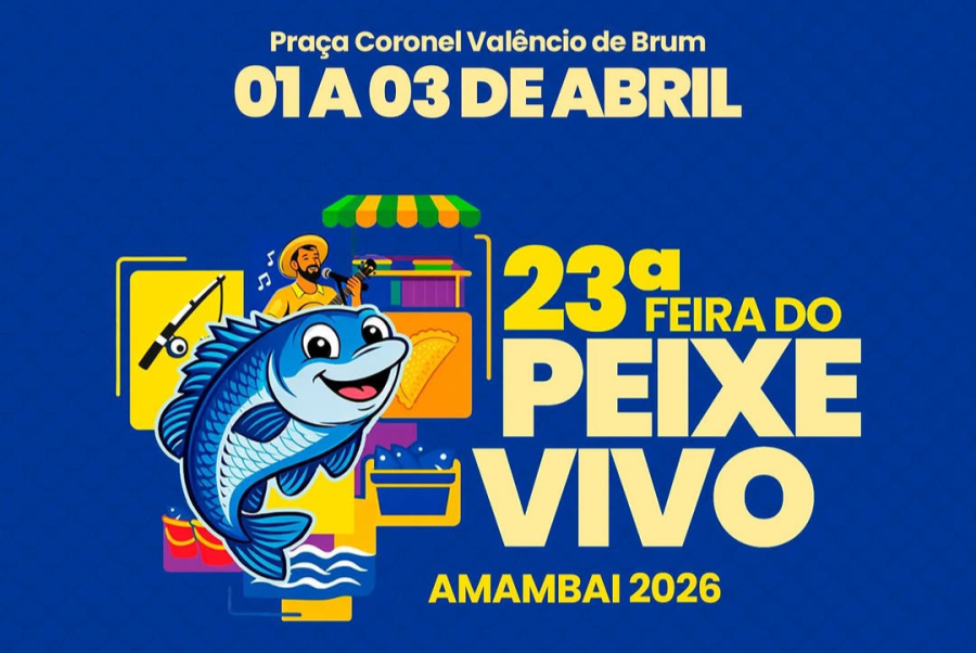 Amambai abre 23ª Feira do Peixe com gastronomia e show de Cézar & Roby
